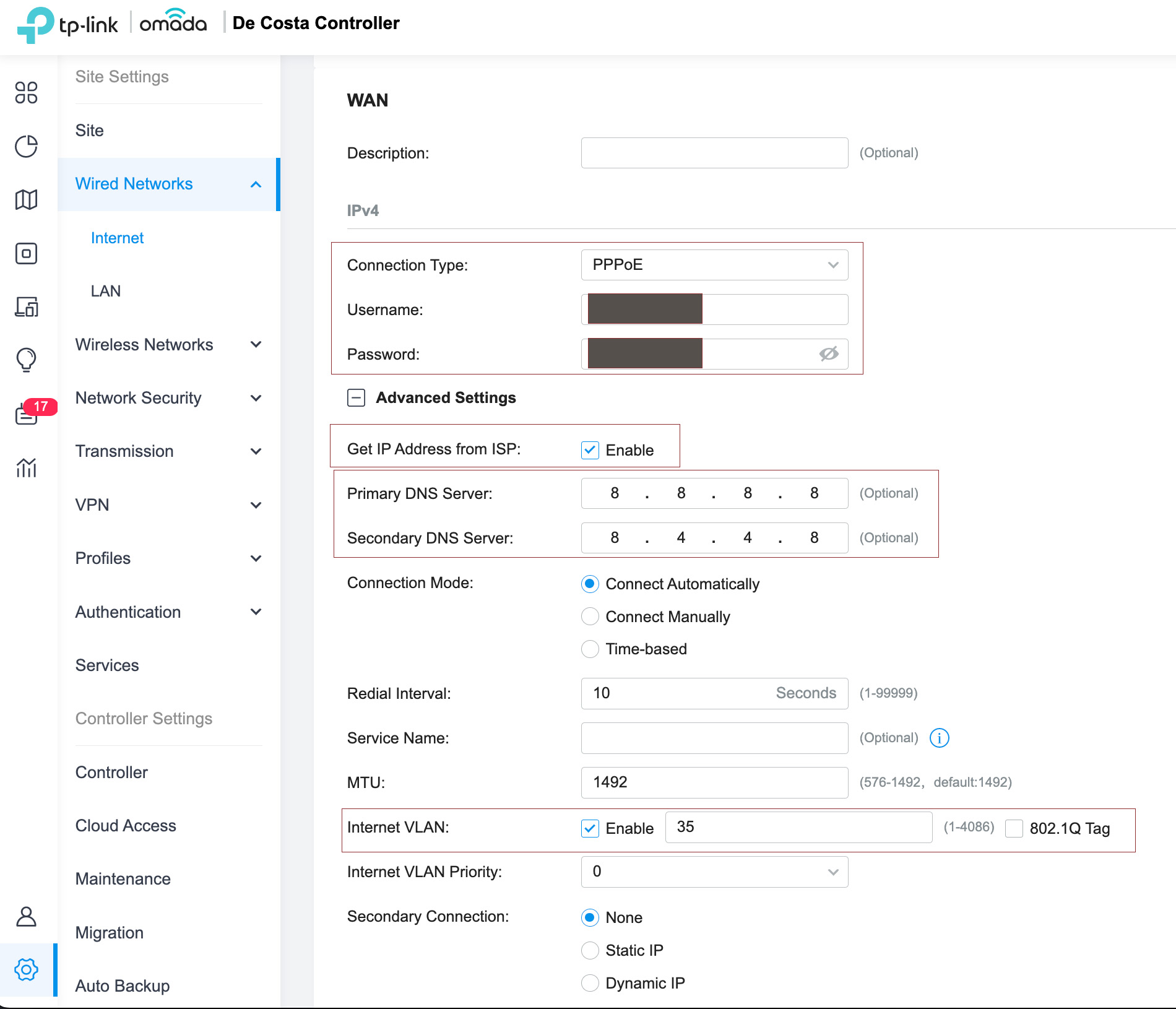 tplink er7206 pppoe settings